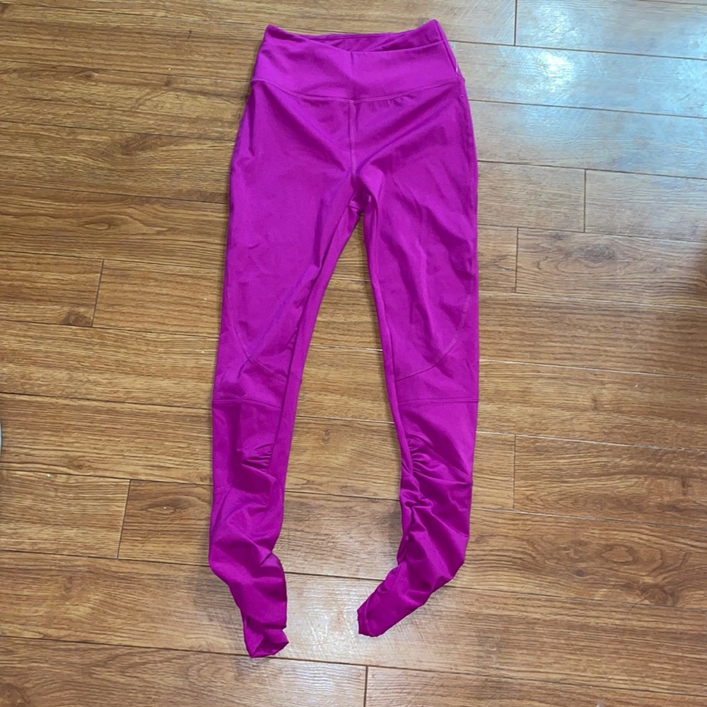 Free People Cross waist Ruche leggings